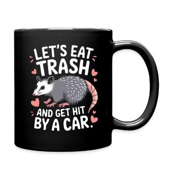 Opossum Possum Animal - Full Colour Mug - black - Right