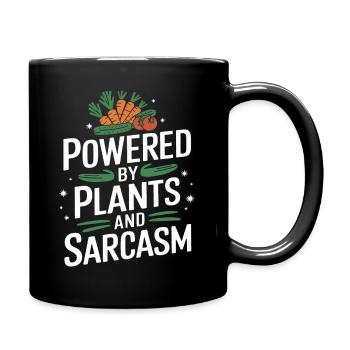 Végétarien Végétalien Végétarien Végétarien - Mug uni - noir - Droite