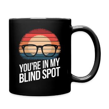 Aveugle Personnes malvoyantes - Mug uni - noir - Droite