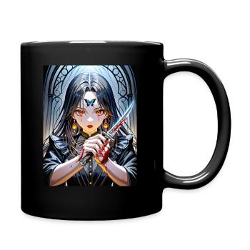 Butterfly Warrior: Blood & Beauty - Tasse einfarbig - Schwarz - Rechts