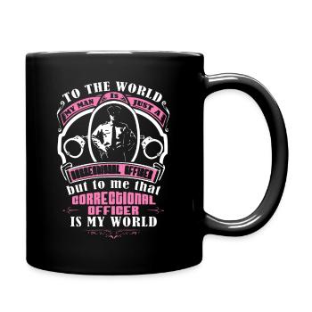 Correctional Officer Wife - Full Colour Mug - black - Right