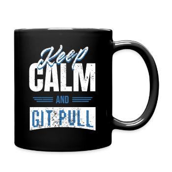 GIT Developer nerdy Geek Shirt - Full Colour Mug - black - Right