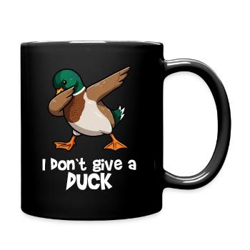 I Dont Give A Duck - Tasse einfarbig - Schwarz - Rechts