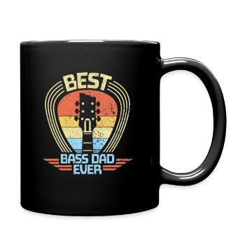 Best Bass Dad Cadeau pour Papa Mari Bassiste - Mug uni - noir - Droite