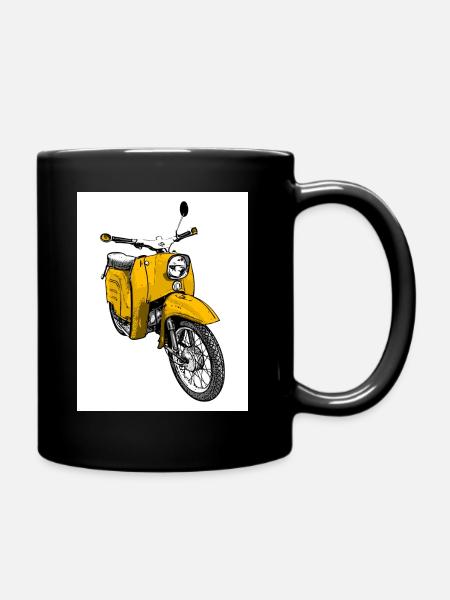 Die Schwalbenfahrer-Tasse (gelb) - Tasse einfarbig - Schwarz