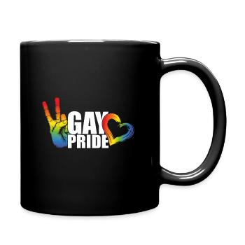 Gay Pride LGBT - Mug uni - noir - Droite
