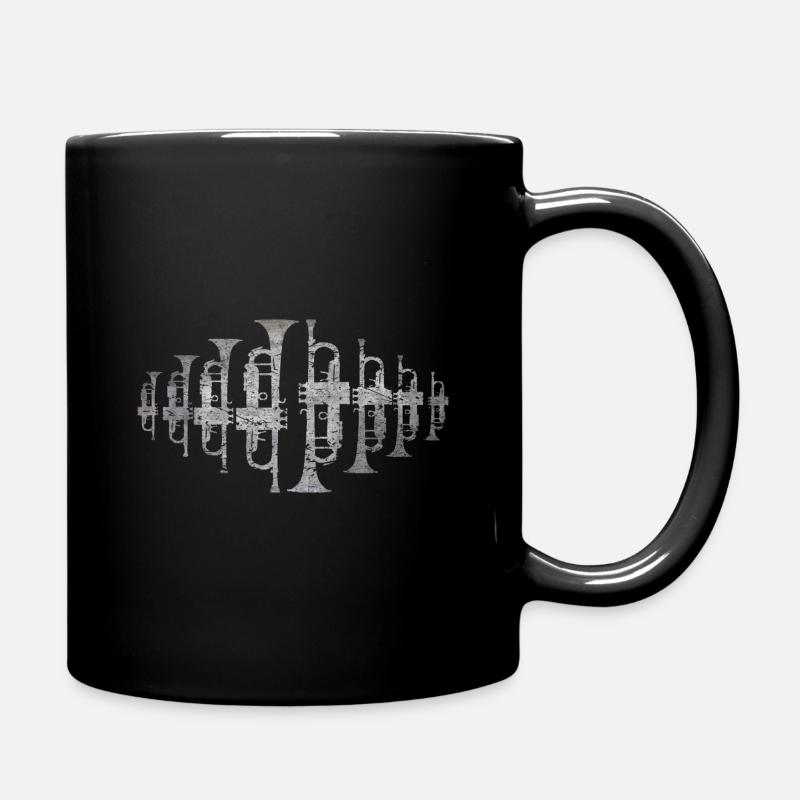 Trompeten - Tasse einfarbig - Schwarz