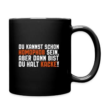Lustiger Spruch LGBT Gay Pride Schwul Lesbisch - Tasse einfarbig - Schwarz - Rechts