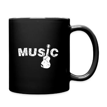 Guitar - Full Colour Mug - black - Right