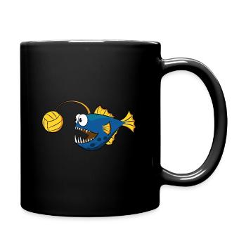 Anglerfisch Wasserball - Tasse einfarbig - Schwarz - Rechts