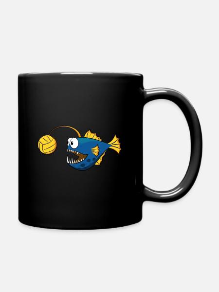 Anglerfisch Wasserball - Tasse einfarbig - Schwarz