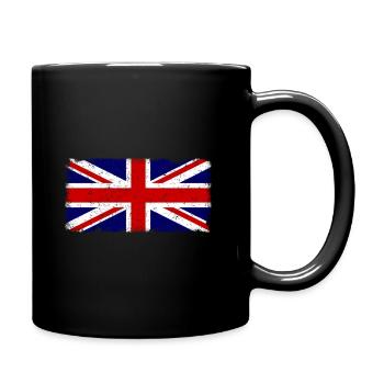 Great Britain Flag Vintage - Full Colour Mug - black - Right