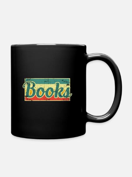Bücher - Tasse einfarbig - Schwarz