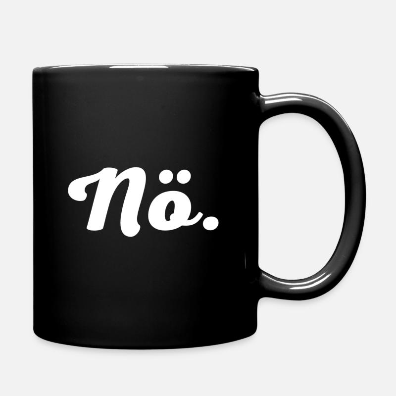 Nö - Tasse einfarbig - Schwarz