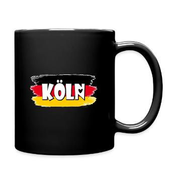 Flag of Cologne, Germany - Full Colour Mug - black - Right