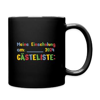 Schoolchild 2024 Guest List School Enrollment - Full Colour Mug - black - Right