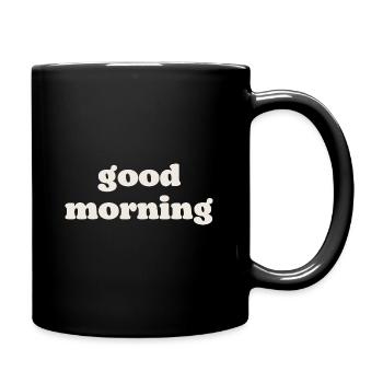 Good morning - Full Colour Mug - black - Right