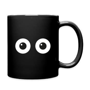 Yeux de bande dessinée - Mug uni - noir - Droite