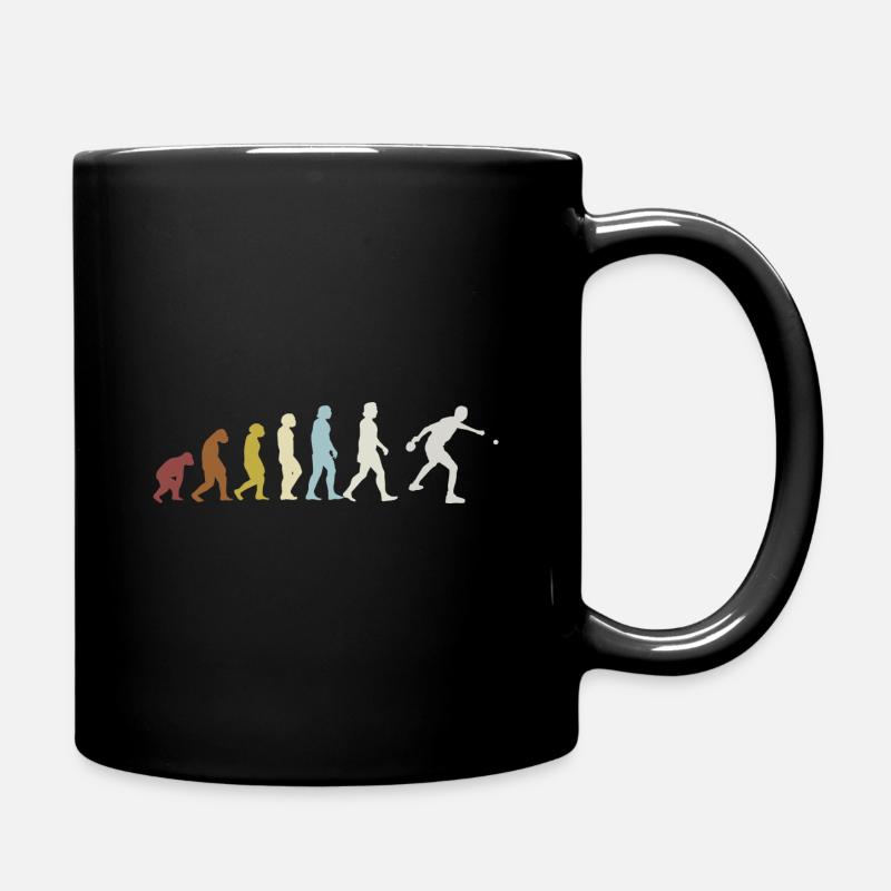 Tischtennis Tischtennisspieler Evolution Geschenk - Tasse einfarbig - Schwarz