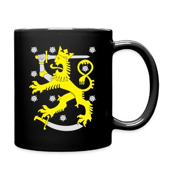 Finland - Tasse einfarbig - Schwarz - Rechts