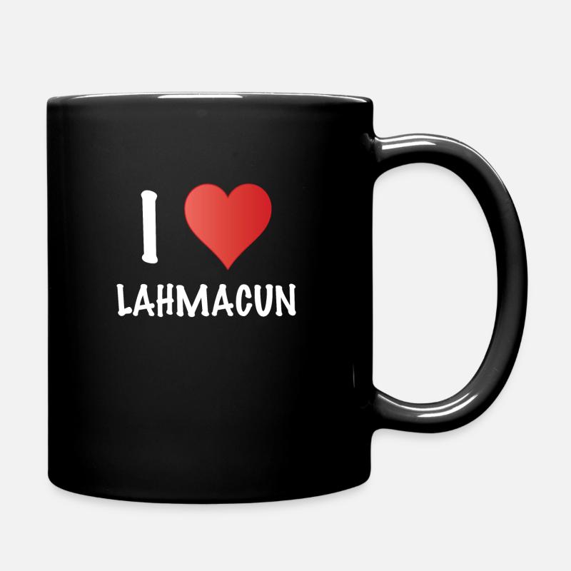 I love Lahmacun - Full Colour Mug - black