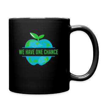 Klimawandel Klimaerwärmung Umweltaktivist Erde - Tasse einfarbig - Schwarz - Rechts