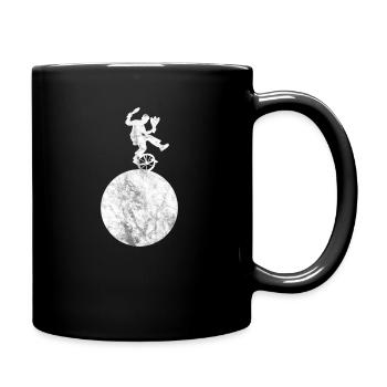 Jongleur avec des massues sur monocycle jonglage - Mug uni - noir - Droite