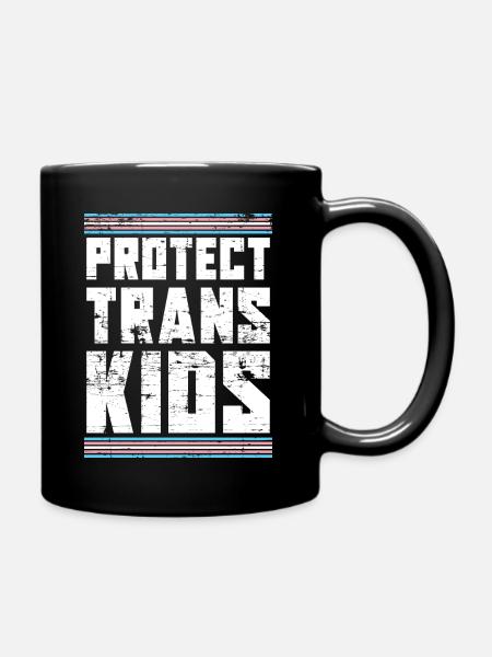 Protect Trans Kids LGBT Transgender - Tasse einfarbig - Schwarz