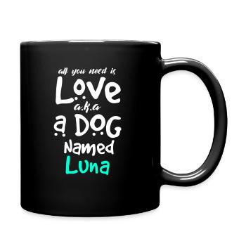 Un chien nommé Luna Puppy Lover - Mug uni - noir - Droite