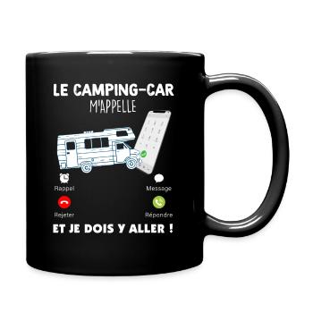 Camping-car citation drole pour papa campeur - Mug uni - noir - Droite