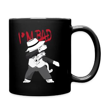 I'm BAD Dancer - Dancing Cat - Full Colour Mug - black - Right