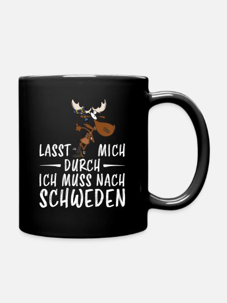Schweden - Lasst mich durch - Tasse einfarbig - Schwarz