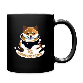Coffee Dog Puppuccino T-Shirt - Mug uni - noir - Droite