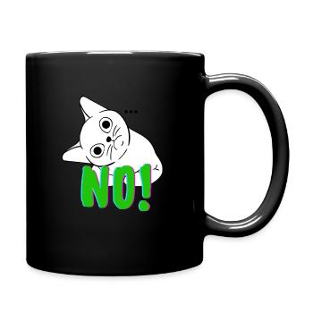 Pas de chat noir - Mug uni - noir - Droite
