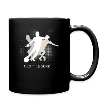 Next Legend - the next footballer legend - Full Colour Mug - black - Right