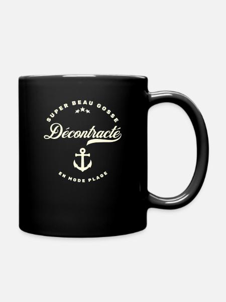 super beau gosse décontracté - Mug uni - noir