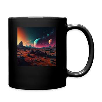 space - Tasse einfarbig - Schwarz - Rechts