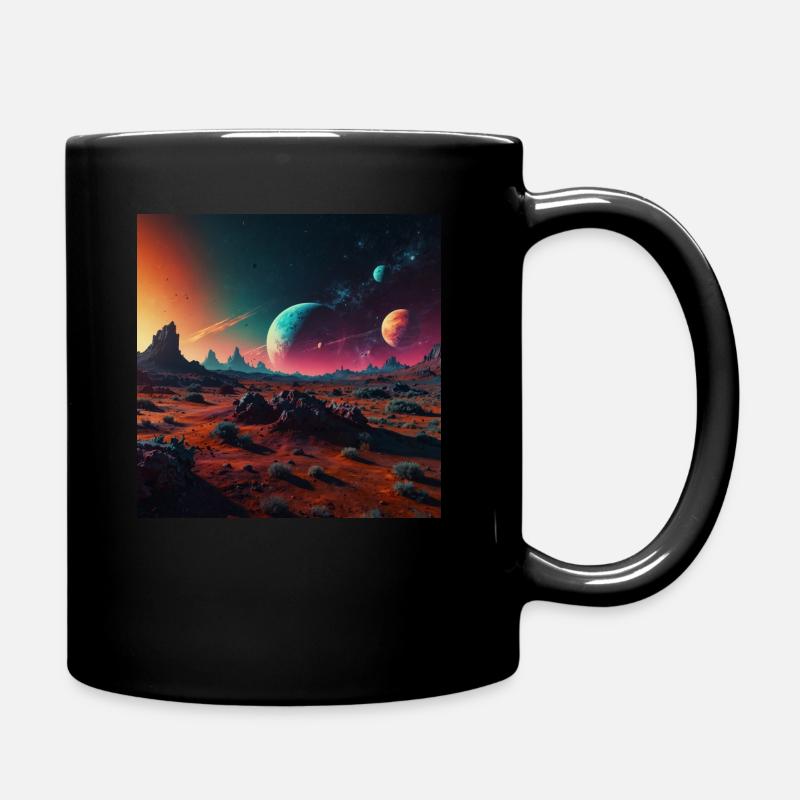 space - Tasse einfarbig - Schwarz