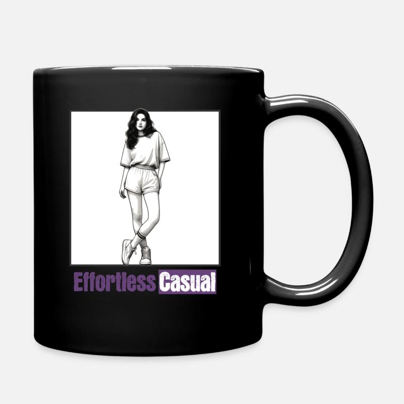 Effortless Casual! - Tasse einfarbig - Schwarz