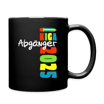 Kiga Abgänger 2025 - Kindergarten Abschied - Tasse einfarbig - Schwarz - Rechts