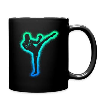 Muay Thai Kickboxer Arts Martiaux Enfants Kickboxing - Mug uni - noir - Droite