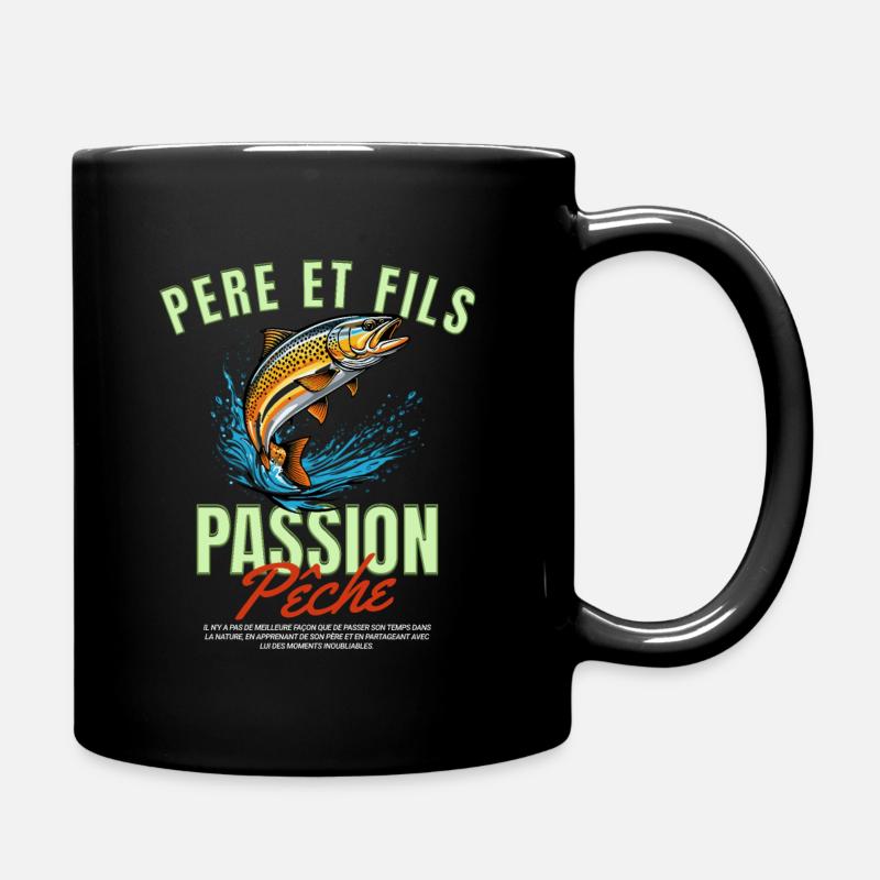 pêche père fils - Mug uni - noir