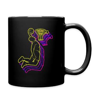 Basketballer Herren Basketball Jungen - Tasse einfarbig - Schwarz - Rechts