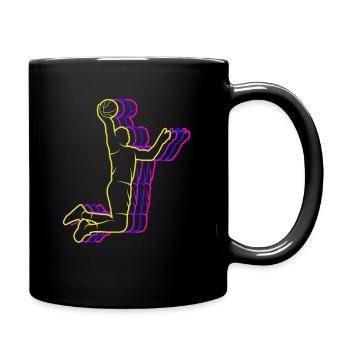 Joueurs de basket-ball masculins - Mug uni - noir - Droite