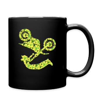 Dirt Biker Motards Motocross Homme Garçons - Mug uni - noir - Droite