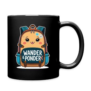 Wander & Ponder - Adventure Backpack - Full Colour Mug - black - Right