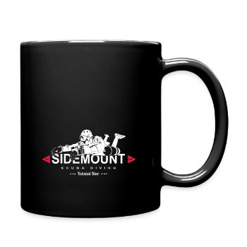 Sidemount Diver Diving Gift Tec Diving Caves - Full Colour Mug - black - Right