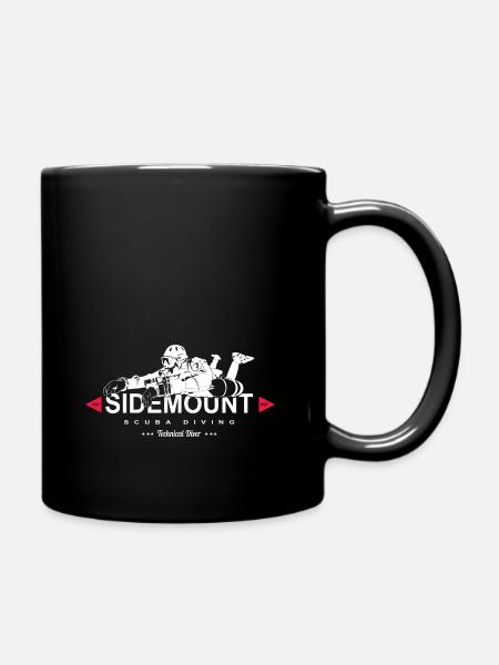 Sidemount Diver Diving Gift Tec Diving Caves - Full Colour Mug - black