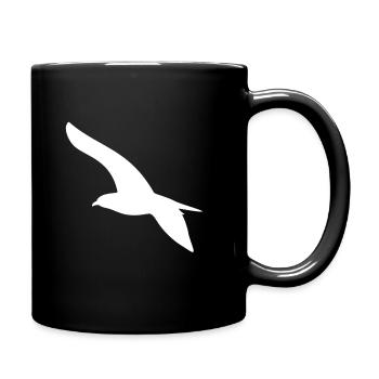 Seagull white - Full Colour Mug - black - Right