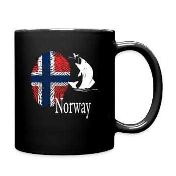Norway vintage gift - Full Colour Mug - black - Right